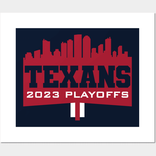 Texans 2023 Playoffs Wall Art by Nagorniak